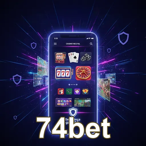 Ilustração de Experimente o aplicativo cassino 74bet para Android e iOS