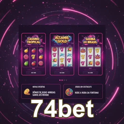 Ilustração de Aproveite os Melhores Jogos e Recompensas na 74bet