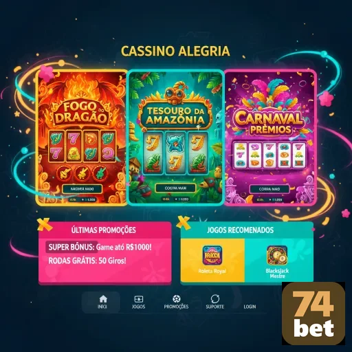 Jogos de slots e recompensas VIP na 74bet